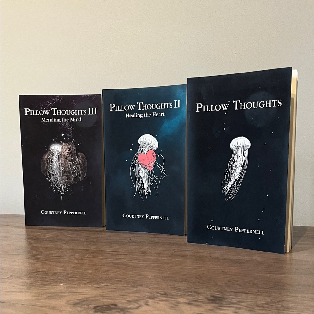 Pillow Thoughts Series by - Black and Blue Covers